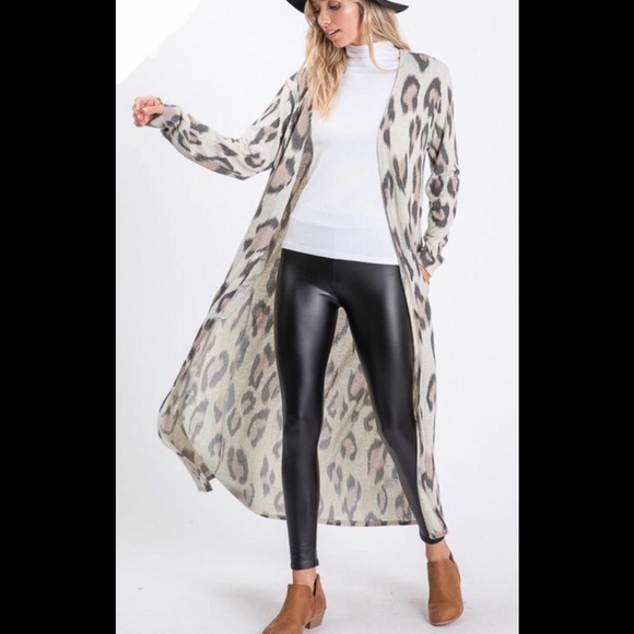 Lovely Melody Sweaters - 🍀Only 1 Left🍀. CHEETAH PRINT CARDIGAN
